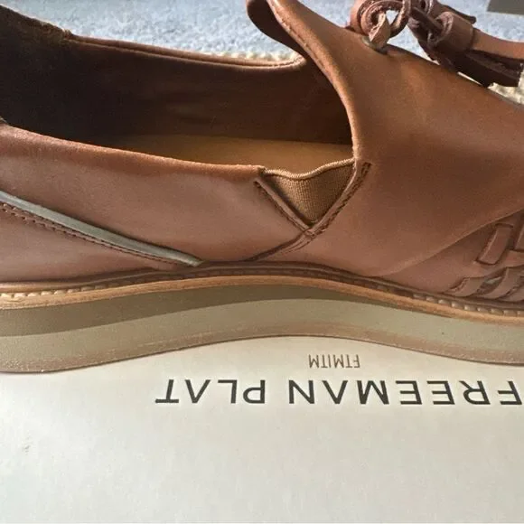 NIB Freeman Plat Quarter JoggerHuarache in Cognac